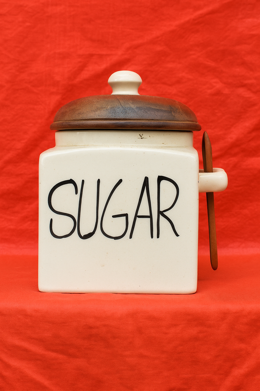 sugar jar with spoon 500grm-1kg