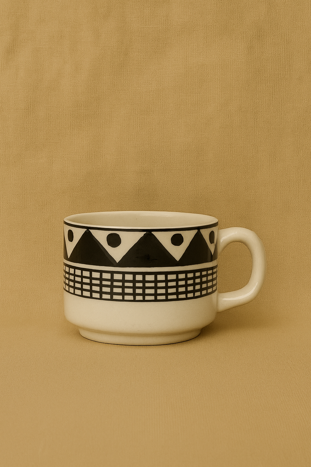 Handcrafted Ceramic Tea Set (1 Teapot, 2 Cups & 1 Tray)